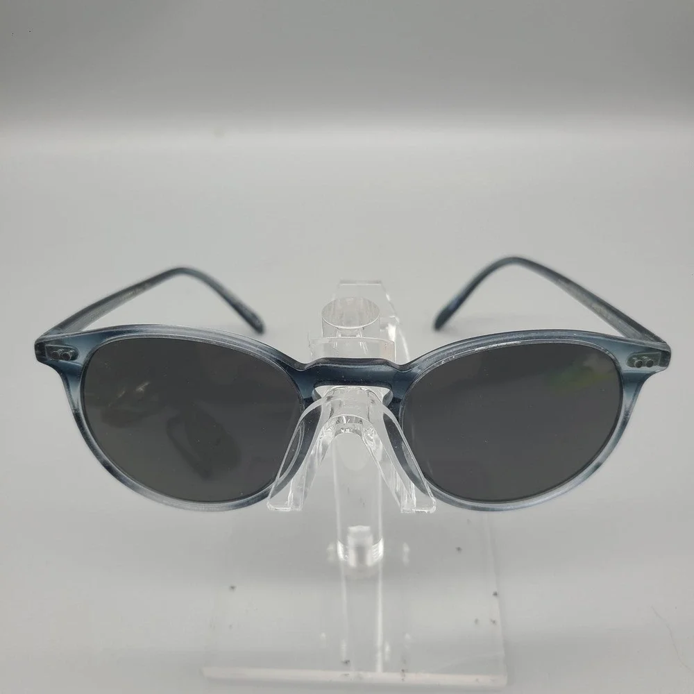 Oliver Peoples Riley Sun Blue Translucent Sunglasses OV5004SU 1704R5 49mm Italy